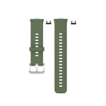 Silicone Silver Steel Buckle Watch Band, For Huawei Watch Fit Special Edition