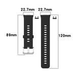 Silicone Silver Steel Buckle Watch Band, For Huawei Watch Fit Special Edition