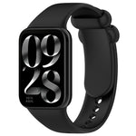 Solid Color Black Buckle Silicone Watch Band, For Xiaomi Band 10 Pro / Redmi Watch 6 / 5