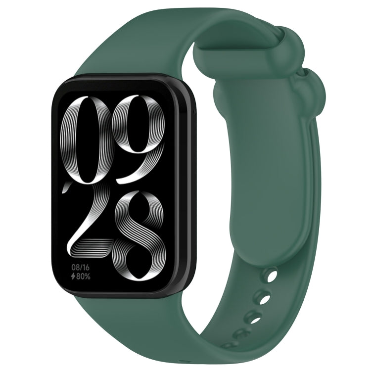 Solid Color Black Buckle Silicone Watch Band, For Xiaomi Band 10 Pro / Redmi Watch 6 / 5
