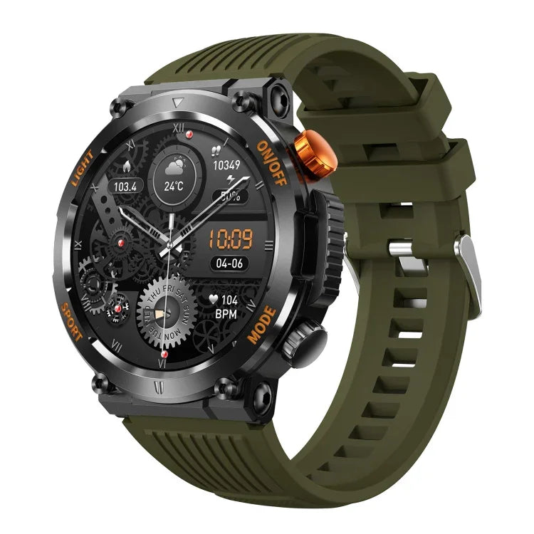 Đồng hồ thông minh HT17 màn hình tròn 1.46 inch Bluetooth, hỗ trợ theo dõi sức khỏe & hơn 100 chế độ thể thao