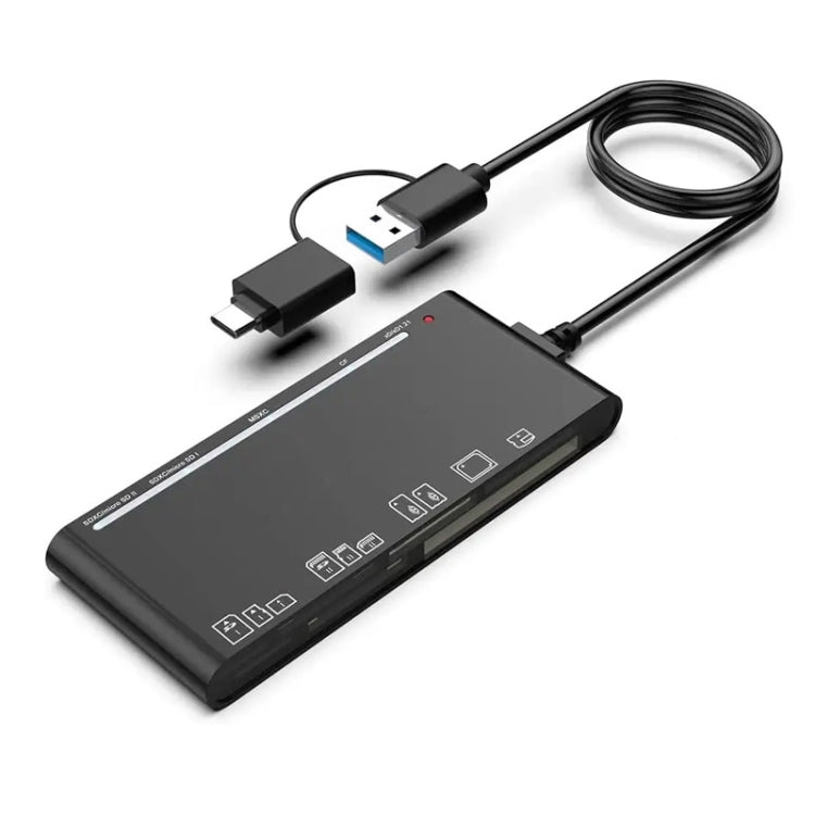 Đầu đọc thẻ đa chức năng CR7 USB3.0 + Type-C CF / XD / MS / SD / TF 7 trong 1, USB3.0 + Type-C