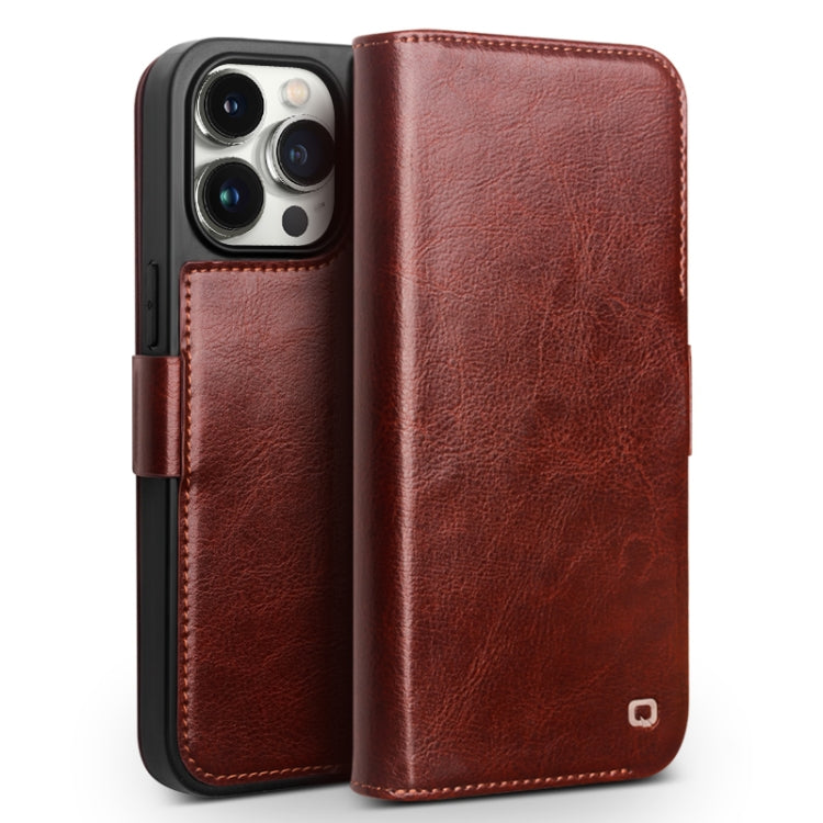 Ốp lưng điện thoại da thật QIALINO Classic 103 khóa cài, dành cho iPhone 17e / 16e, dành cho iPhone 17 Pro Max, dành cho iPhone 17 Pro, dành cho iPhone 17, dành cho iPhone Air, dành cho iPhone 15 Pro Max, dành cho iPhone 15 Plus, dành cho iPhone 15