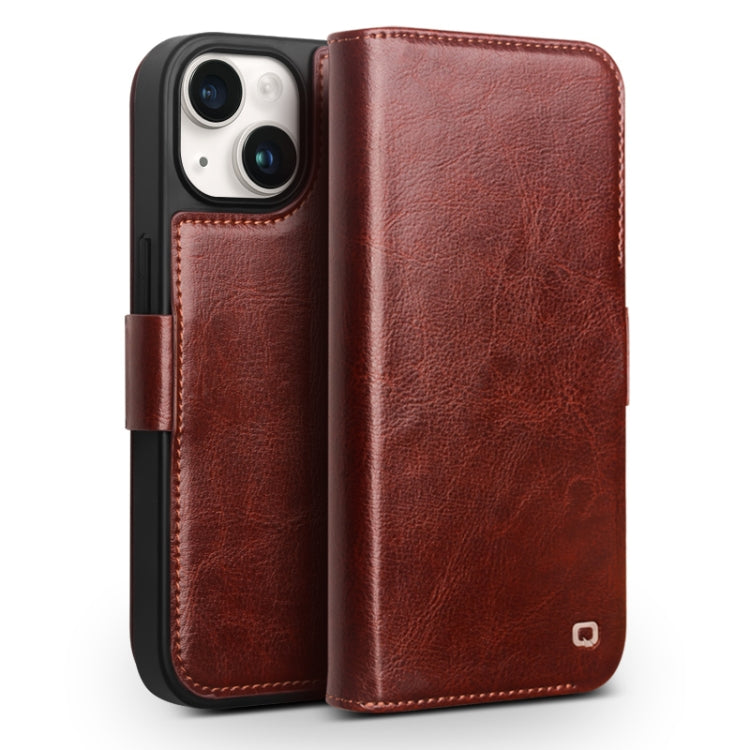 Ốp lưng điện thoại da thật QIALINO Classic 103 khóa cài, dành cho iPhone 17e / 16e, dành cho iPhone 17 Pro Max, dành cho iPhone 17 Pro, dành cho iPhone 17, dành cho iPhone Air, dành cho iPhone 15 Pro Max, dành cho iPhone 15 Plus, dành cho iPhone 15