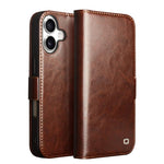 Ốp lưng điện thoại da thật QIALINO Classic 103 khóa cài, dành cho iPhone 17e / 16e, dành cho iPhone 17 Pro Max, dành cho iPhone 17 Pro, dành cho iPhone 17, dành cho iPhone Air, dành cho iPhone 15 Pro Max, dành cho iPhone 15 Plus, dành cho iPhone 15
