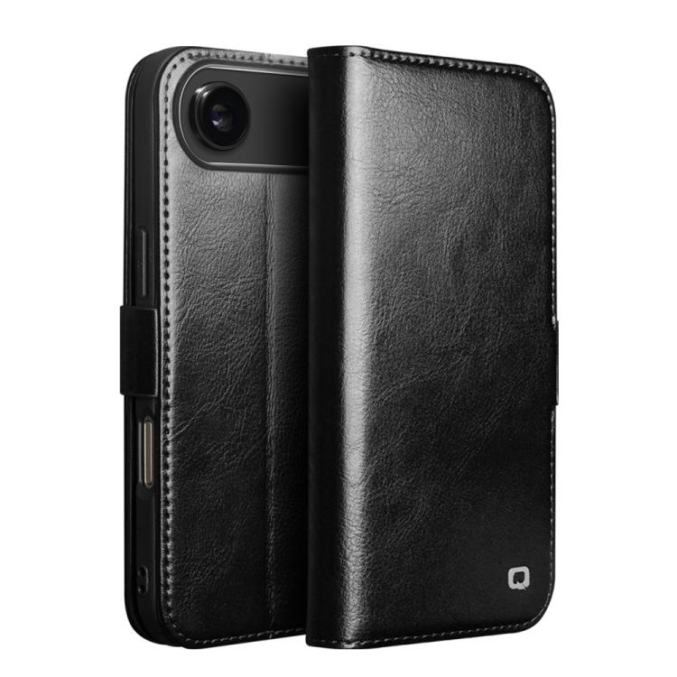 Ốp lưng điện thoại da thật QIALINO Classic 103 khóa cài, dành cho iPhone 17e / 16e, dành cho iPhone 17 Pro Max, dành cho iPhone 17 Pro, dành cho iPhone 17, dành cho iPhone Air, dành cho iPhone 15 Pro Max, dành cho iPhone 15 Plus, dành cho iPhone 15