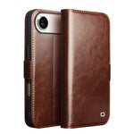 Ốp lưng điện thoại da thật QIALINO Classic 103 khóa cài, dành cho iPhone 17e / 16e, dành cho iPhone 17 Pro Max, dành cho iPhone 17 Pro, dành cho iPhone 17, dành cho iPhone Air, dành cho iPhone 15 Pro Max, dành cho iPhone 15 Plus, dành cho iPhone 15