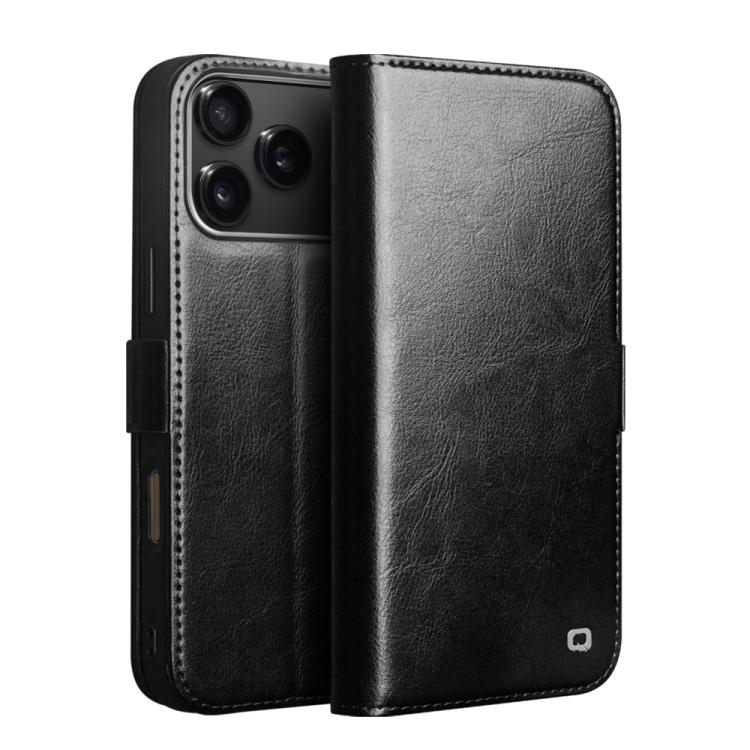 Ốp lưng điện thoại da thật QIALINO Classic 103 khóa cài, dành cho iPhone 17e / 16e, dành cho iPhone 17 Pro Max, dành cho iPhone 17 Pro, dành cho iPhone 17, dành cho iPhone Air, dành cho iPhone 15 Pro Max, dành cho iPhone 15 Plus, dành cho iPhone 15