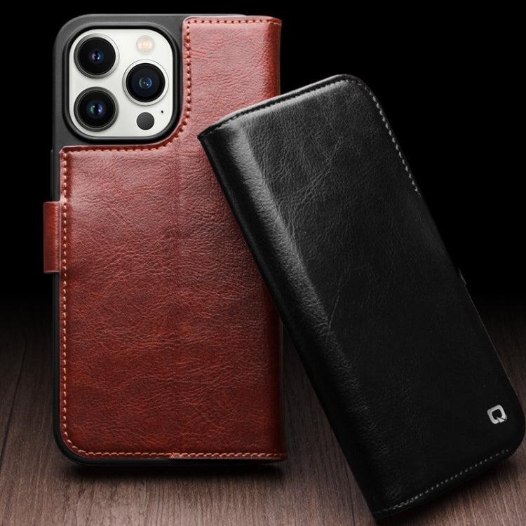 Ốp lưng điện thoại da thật QIALINO Classic 103 khóa cài, dành cho iPhone 17e / 16e, dành cho iPhone 17 Pro Max, dành cho iPhone 17 Pro, dành cho iPhone 17, dành cho iPhone Air, dành cho iPhone 15 Pro Max, dành cho iPhone 15 Plus, dành cho iPhone 15