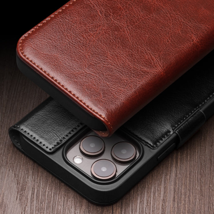 Ốp lưng điện thoại da thật QIALINO Classic 103 khóa cài, dành cho iPhone 17e / 16e, dành cho iPhone 17 Pro Max, dành cho iPhone 17 Pro, dành cho iPhone 17, dành cho iPhone Air, dành cho iPhone 15 Pro Max, dành cho iPhone 15 Plus, dành cho iPhone 15