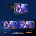 Màn hình thông minh di động IPS 7 inch cho xe hơi chiếu màn hình không dây Carplay Android Auto, kèm camera lùi, kèm camera lùi