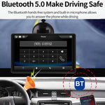 Màn hình thông minh di động IPS 7 inch cho xe hơi chiếu màn hình không dây Carplay Android Auto, kèm camera lùi, kèm camera lùi