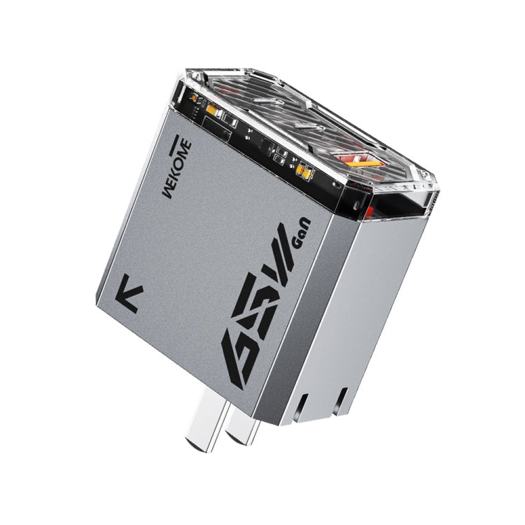 Bộ sạc GaN WK WP-U156 Pioneer Series 65W USB + đôi USB-C/Type-C, WP-U156