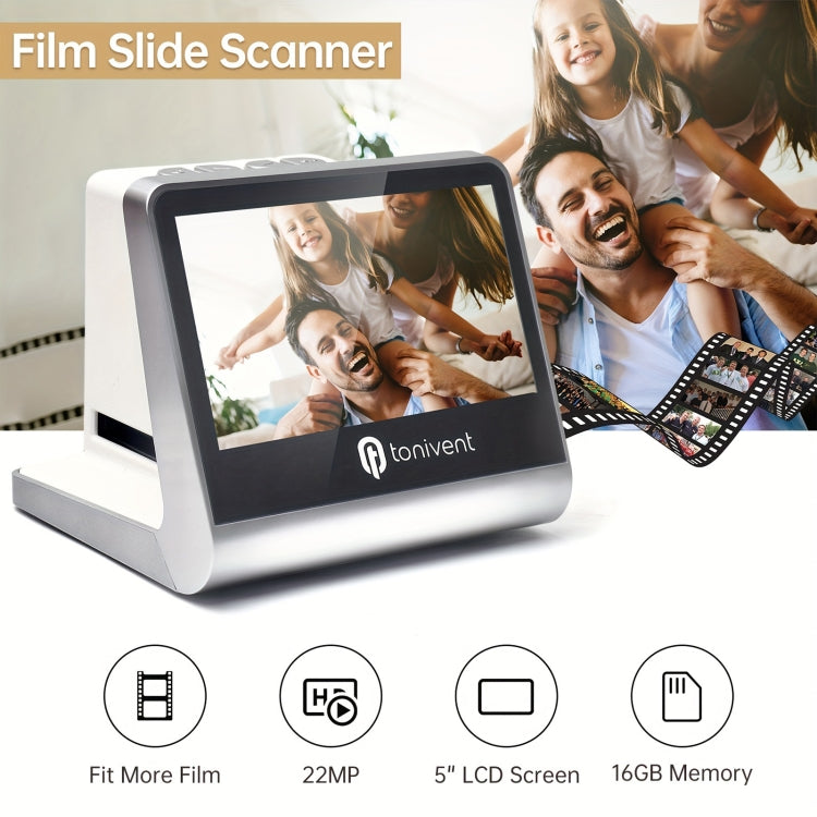 Máy quét phim Tonivent TON170 14 Megapixel màn hình HD 5 inch, TON170 màu trắng