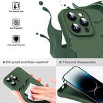 Ốp Lưng Điện Thoại Chống Sốc Silicone Lỏng Sợi Microfiber, Dành Cho iPhone 12, Dành Cho iPhone 12 Pro Max, Dành Cho iPhone 12 Pro