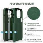 Ốp Lưng Điện Thoại Chống Sốc Silicone Lỏng Sợi Microfiber, Dành Cho iPhone 12, Dành Cho iPhone 12 Pro Max, Dành Cho iPhone 12 Pro