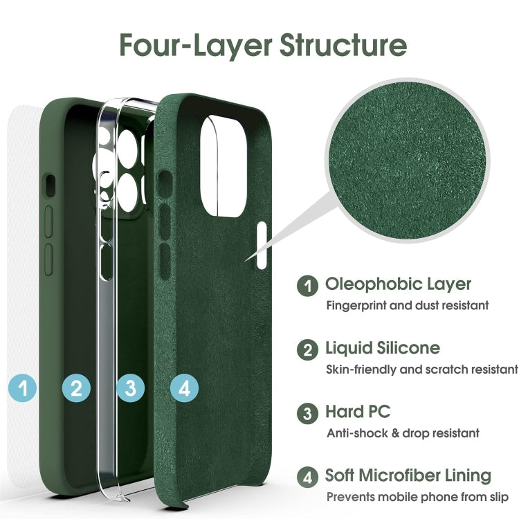 Ốp Lưng Điện Thoại Chống Sốc Silicone Lỏng Sợi Microfiber, Dành Cho iPhone 12, Dành Cho iPhone 12 Pro Max, Dành Cho iPhone 12 Pro