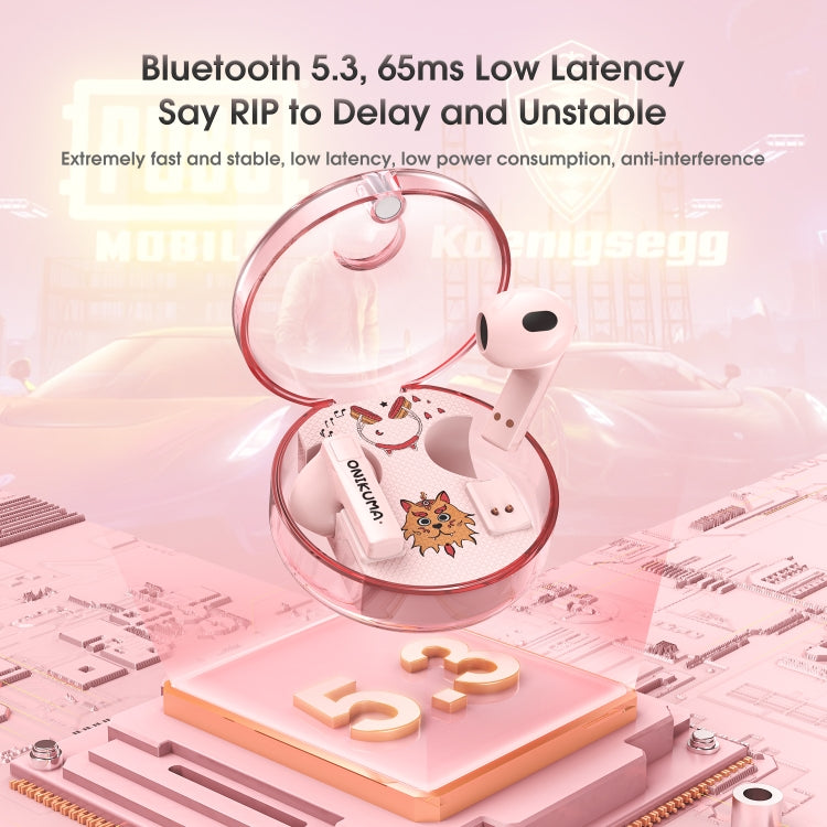 ONIKUMA T301 Transparent Cartoon Wireless Bluetooth Earphone