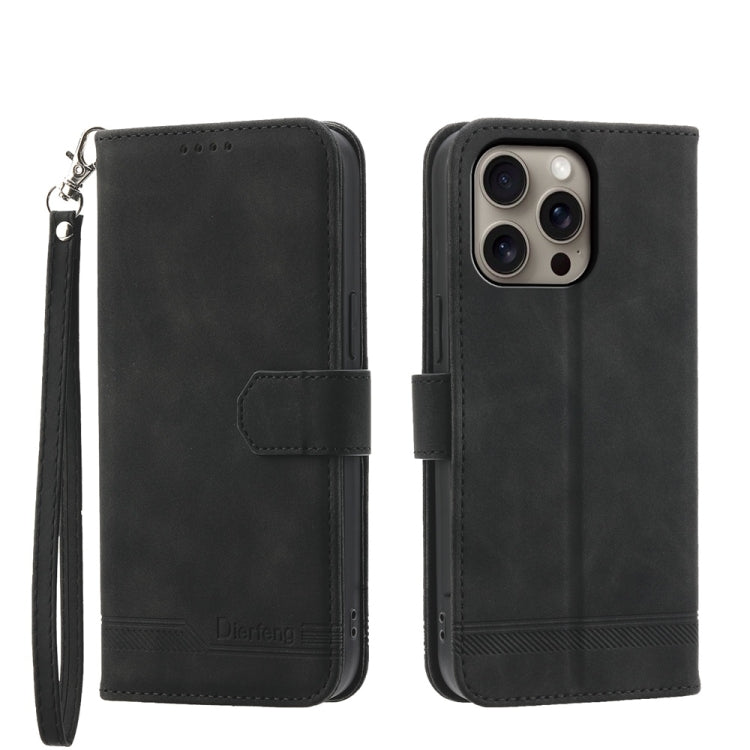 Ốp lưng điện thoại Dierfeng Dream Line TPU kết hợp da PU, dành cho iPhone 17 Pro Max, iPhone 17 Pro, iPhone 17, iPhone Air, iPhone 16e, iPhone 16 Pro Max, iPhone 16 Pro, iPhone 16 Plus