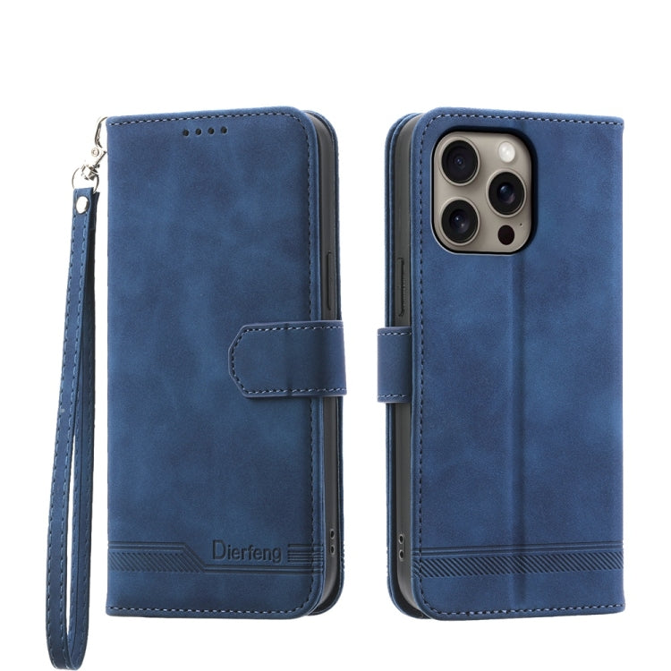 Ốp lưng điện thoại Dierfeng Dream Line TPU kết hợp da PU, dành cho iPhone 17 Pro Max, iPhone 17 Pro, iPhone 17, iPhone Air, iPhone 16e, iPhone 16 Pro Max, iPhone 16 Pro, iPhone 16 Plus