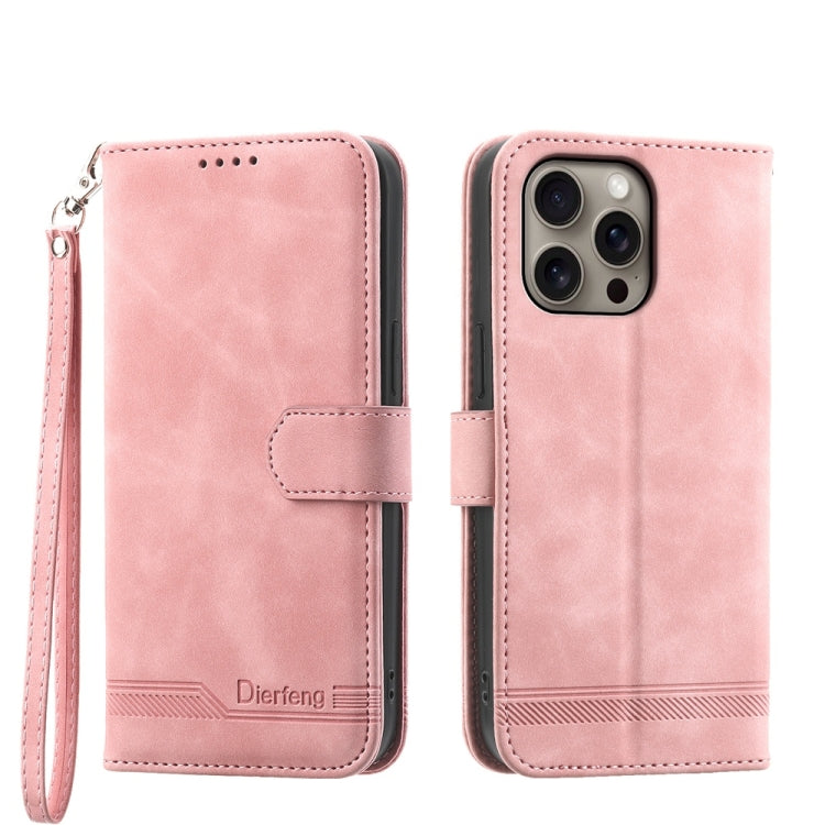 Ốp lưng điện thoại Dierfeng Dream Line TPU kết hợp da PU, dành cho iPhone 17 Pro Max, iPhone 17 Pro, iPhone 17, iPhone Air, iPhone 16e, iPhone 16 Pro Max, iPhone 16 Pro, iPhone 16 Plus