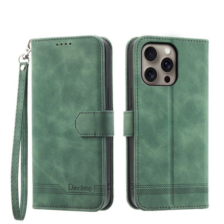 Ốp lưng điện thoại Dierfeng Dream Line TPU kết hợp da PU, dành cho iPhone 17 Pro Max, iPhone 17 Pro, iPhone 17, iPhone Air, iPhone 16e, iPhone 16 Pro Max, iPhone 16 Pro, iPhone 16 Plus