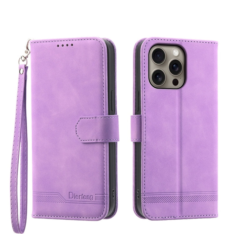 Ốp lưng điện thoại Dierfeng Dream Line TPU kết hợp da PU, dành cho iPhone 17 Pro Max, iPhone 17 Pro, iPhone 17, iPhone Air, iPhone 16e, iPhone 16 Pro Max, iPhone 16 Pro, iPhone 16 Plus
