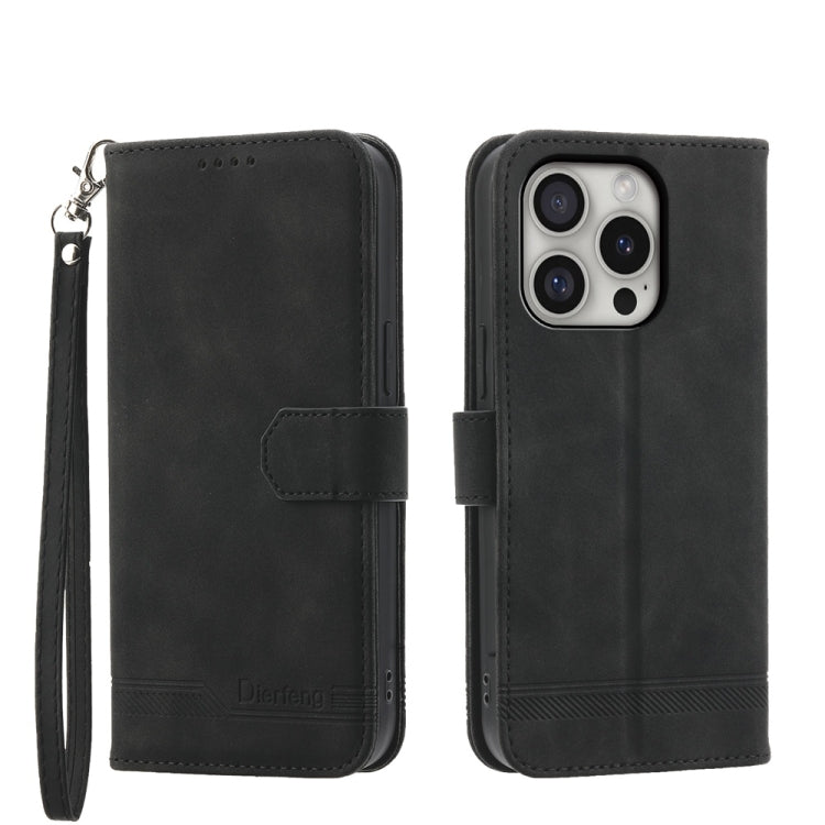 Ốp lưng điện thoại Dierfeng Dream Line TPU kết hợp da PU, dành cho iPhone 17 Pro Max, iPhone 17 Pro, iPhone 17, iPhone Air, iPhone 16e, iPhone 16 Pro Max, iPhone 16 Pro, iPhone 16 Plus