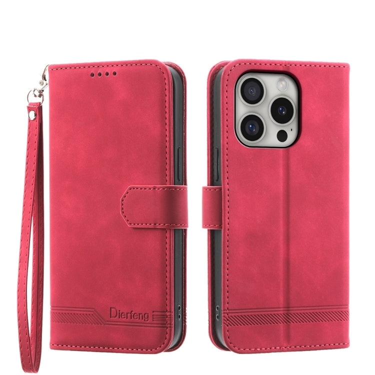 Ốp lưng điện thoại Dierfeng Dream Line TPU kết hợp da PU, dành cho iPhone 17 Pro Max, iPhone 17 Pro, iPhone 17, iPhone Air, iPhone 16e, iPhone 16 Pro Max, iPhone 16 Pro, iPhone 16 Plus