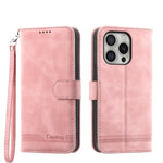 Ốp lưng điện thoại Dierfeng Dream Line TPU kết hợp da PU, dành cho iPhone 17 Pro Max, iPhone 17 Pro, iPhone 17, iPhone Air, iPhone 16e, iPhone 16 Pro Max, iPhone 16 Pro, iPhone 16 Plus