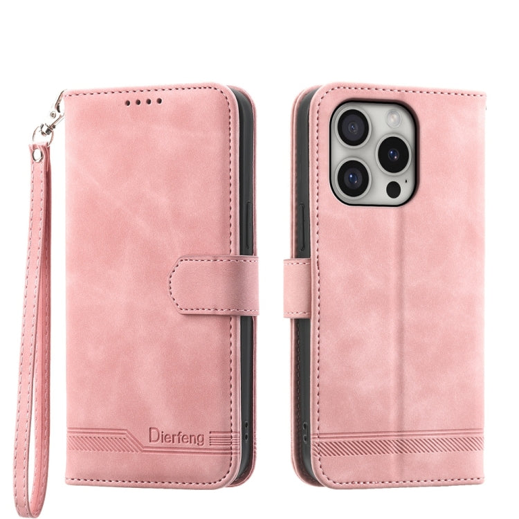 Ốp lưng điện thoại Dierfeng Dream Line TPU kết hợp da PU, dành cho iPhone 17 Pro Max, iPhone 17 Pro, iPhone 17, iPhone Air, iPhone 16e, iPhone 16 Pro Max, iPhone 16 Pro, iPhone 16 Plus