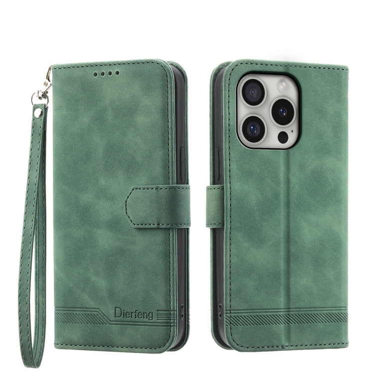 Ốp lưng điện thoại Dierfeng Dream Line TPU kết hợp da PU, dành cho iPhone 17 Pro Max, iPhone 17 Pro, iPhone 17, iPhone Air, iPhone 16e, iPhone 16 Pro Max, iPhone 16 Pro, iPhone 16 Plus