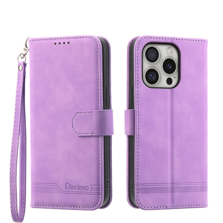 Ốp lưng điện thoại Dierfeng Dream Line TPU kết hợp da PU, dành cho iPhone 17 Pro Max, iPhone 17 Pro, iPhone 17, iPhone Air, iPhone 16e, iPhone 16 Pro Max, iPhone 16 Pro, iPhone 16 Plus
