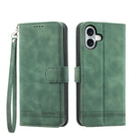 Ốp lưng điện thoại Dierfeng Dream Line TPU kết hợp da PU, dành cho iPhone 17 Pro Max, iPhone 17 Pro, iPhone 17, iPhone Air, iPhone 16e, iPhone 16 Pro Max, iPhone 16 Pro, iPhone 16 Plus