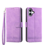 Ốp lưng điện thoại Dierfeng Dream Line TPU kết hợp da PU, dành cho iPhone 17 Pro Max, iPhone 17 Pro, iPhone 17, iPhone Air, iPhone 16e, iPhone 16 Pro Max, iPhone 16 Pro, iPhone 16 Plus