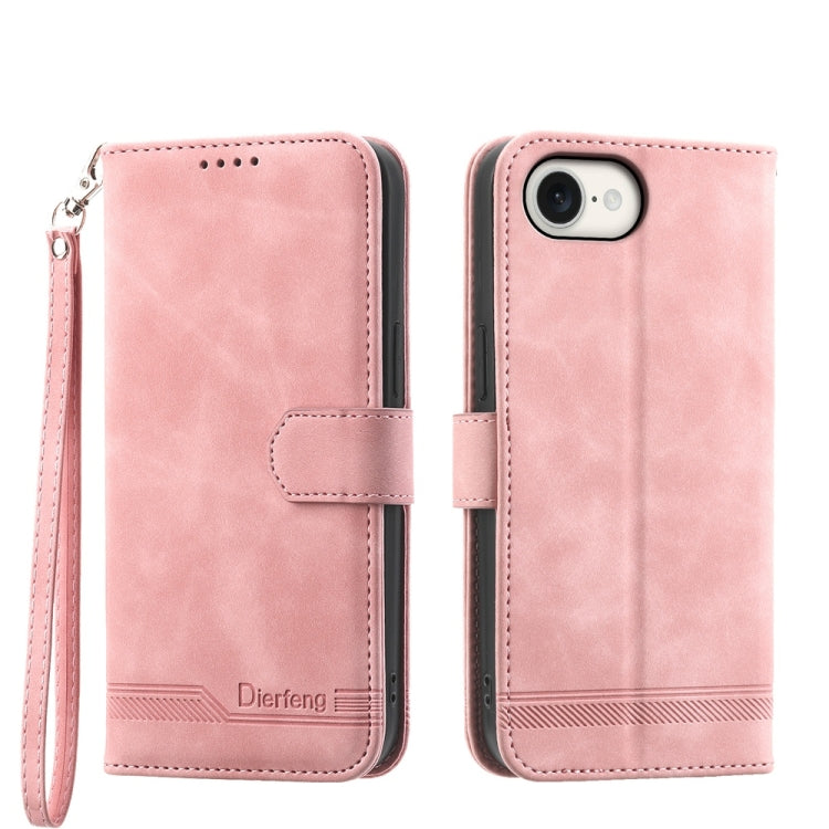 Ốp lưng điện thoại Dierfeng Dream Line TPU kết hợp da PU, dành cho iPhone 17 Pro Max, iPhone 17 Pro, iPhone 17, iPhone Air, iPhone 16e, iPhone 16 Pro Max, iPhone 16 Pro, iPhone 16 Plus