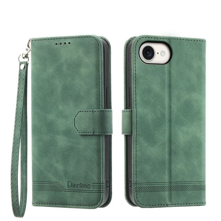 Ốp lưng điện thoại Dierfeng Dream Line TPU kết hợp da PU, dành cho iPhone 17 Pro Max, iPhone 17 Pro, iPhone 17, iPhone Air, iPhone 16e, iPhone 16 Pro Max, iPhone 16 Pro, iPhone 16 Plus