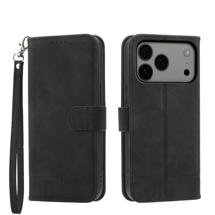 Ốp lưng điện thoại Dierfeng Dream Line TPU kết hợp da PU, dành cho iPhone 17 Pro Max, iPhone 17 Pro, iPhone 17, iPhone Air, iPhone 16e, iPhone 16 Pro Max, iPhone 16 Pro, iPhone 16 Plus