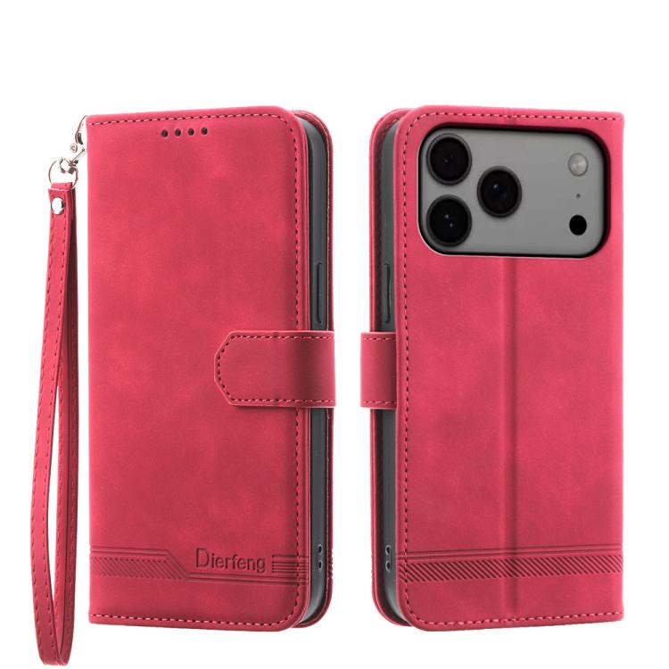 Ốp lưng điện thoại Dierfeng Dream Line TPU kết hợp da PU, dành cho iPhone 17 Pro Max, iPhone 17 Pro, iPhone 17, iPhone Air, iPhone 16e, iPhone 16 Pro Max, iPhone 16 Pro, iPhone 16 Plus