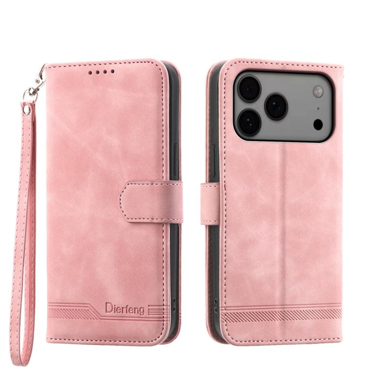Ốp lưng điện thoại Dierfeng Dream Line TPU kết hợp da PU, dành cho iPhone 17 Pro Max, iPhone 17 Pro, iPhone 17, iPhone Air, iPhone 16e, iPhone 16 Pro Max, iPhone 16 Pro, iPhone 16 Plus