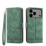 Ốp lưng điện thoại Dierfeng Dream Line TPU kết hợp da PU, dành cho iPhone 17 Pro Max, iPhone 17 Pro, iPhone 17, iPhone Air, iPhone 16e, iPhone 16 Pro Max, iPhone 16 Pro, iPhone 16 Plus