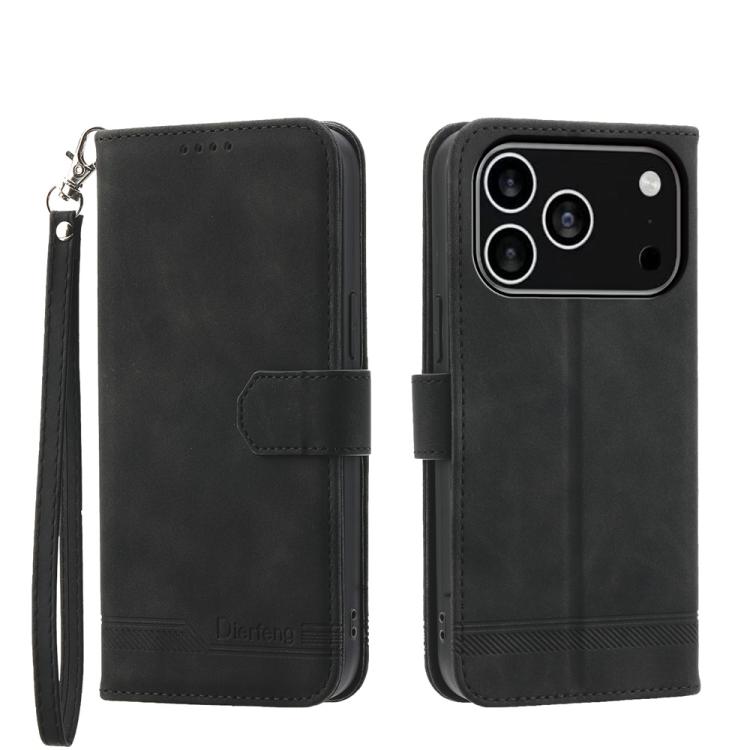 Ốp lưng điện thoại Dierfeng Dream Line TPU kết hợp da PU, dành cho iPhone 17 Pro Max, iPhone 17 Pro, iPhone 17, iPhone Air, iPhone 16e, iPhone 16 Pro Max, iPhone 16 Pro, iPhone 16 Plus