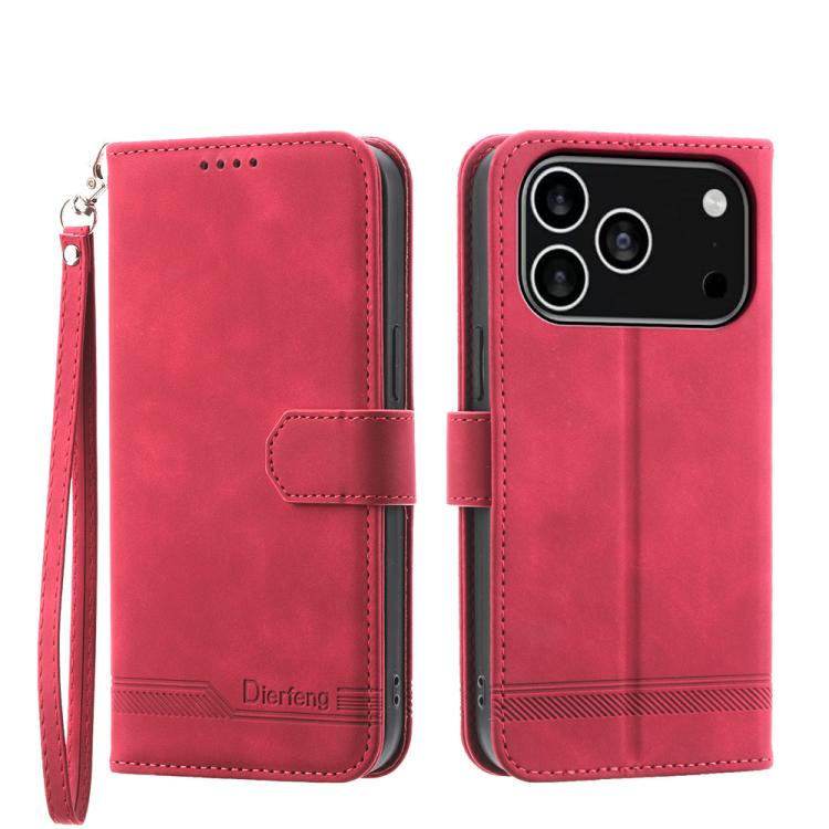 Ốp lưng điện thoại Dierfeng Dream Line TPU kết hợp da PU, dành cho iPhone 17 Pro Max, iPhone 17 Pro, iPhone 17, iPhone Air, iPhone 16e, iPhone 16 Pro Max, iPhone 16 Pro, iPhone 16 Plus