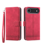 Ốp lưng điện thoại Dierfeng Dream Line TPU kết hợp da PU, dành cho iPhone 17 Pro Max, iPhone 17 Pro, iPhone 17, iPhone Air, iPhone 16e, iPhone 16 Pro Max, iPhone 16 Pro, iPhone 16 Plus