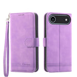Ốp lưng điện thoại Dierfeng Dream Line TPU kết hợp da PU, dành cho iPhone 17 Pro Max, iPhone 17 Pro, iPhone 17, iPhone Air, iPhone 16e, iPhone 16 Pro Max, iPhone 16 Pro, iPhone 16 Plus