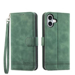 Ốp lưng điện thoại Dierfeng Dream Line TPU kết hợp da PU, dành cho iPhone 17 Pro Max, iPhone 17 Pro, iPhone 17, iPhone Air, iPhone 16e, iPhone 16 Pro Max, iPhone 16 Pro, iPhone 16 Plus