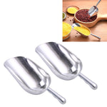 2 cái xẻng đa năng bằng thép không gỉ, xẻng đá nhôm, xẻng thực phẩm, thìa trà, M