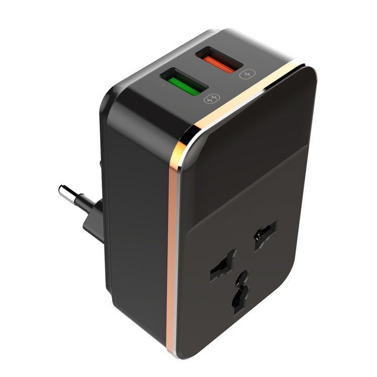 Ổ cắm chuyển đổi đa năng LDNIO SC1205 + USB QC3.0 + cổng USB, bộ sạc du lịch đa chức năng cho điện thoại, phích cắm EU