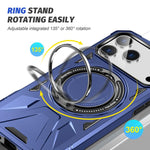Ốp lưng điện thoại chống sốc từ tính MagSafe kèm giá đỡ nhẫn, dành cho iPhone 17 Pro Max, iPhone 17 Pro, iPhone 17, iPhone Air, iPhone 16 Pro Max, iPhone 16 Pro