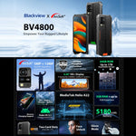 Blackview BV4800, IP68/IP69K/MIL-STD-810H, màn hình 6.56 inch Android 13 MediaTek MT6761V/WB Helio A22 lõi tứ, Mạng: 4G, OTG, BV4800 3GB+64GB